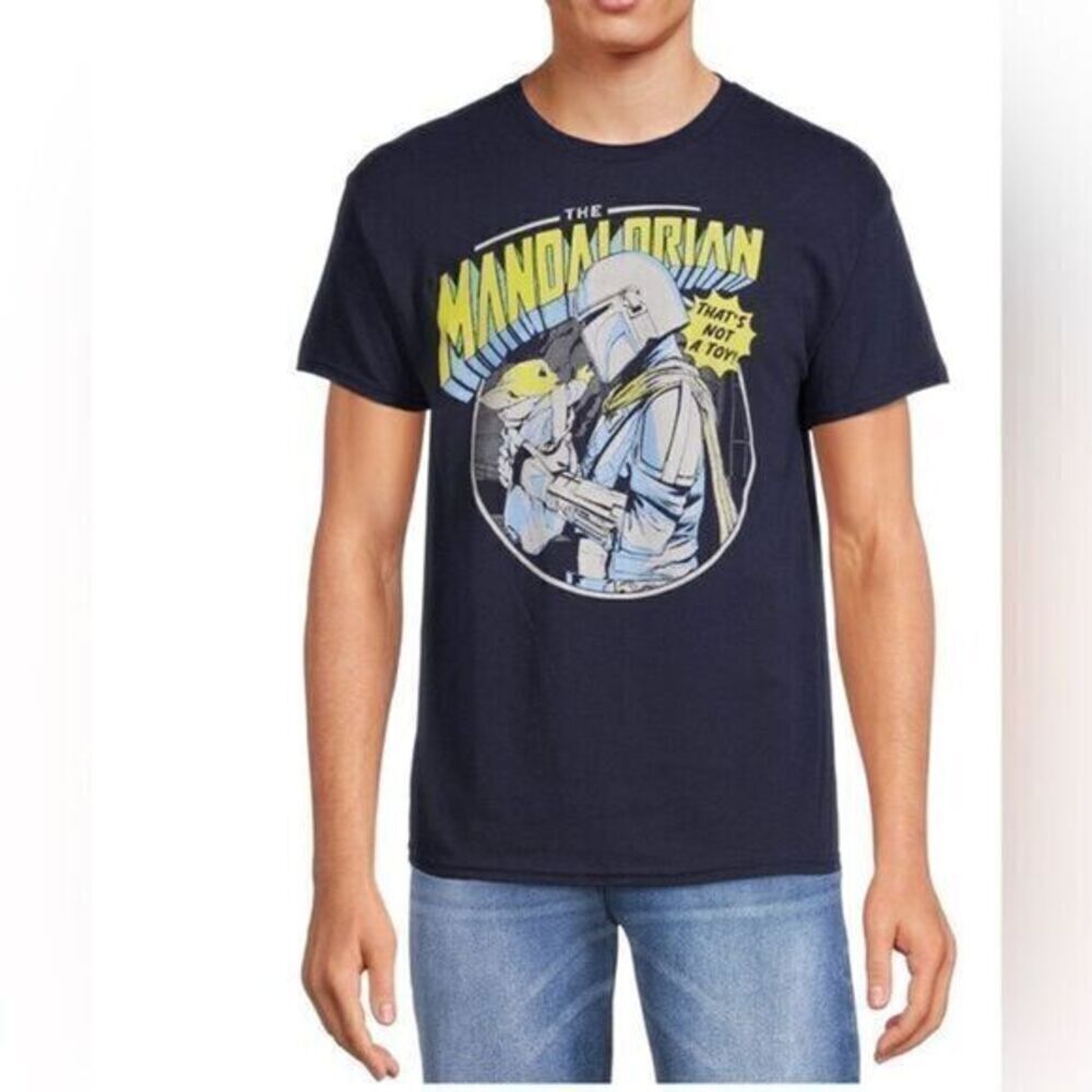 NWOT Unisex The Mandalorian Star Wars Black Short Sleeve Tee - Size 3XL